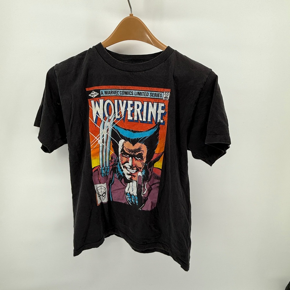 Marvel Comics Wolverine T Shirt XS Black Short‎ Sleeve Graphic Tee